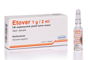 ETOVER 1 G/2 ML IM ENJEKSIYONLUK COZELTI ICEREN AMPUL